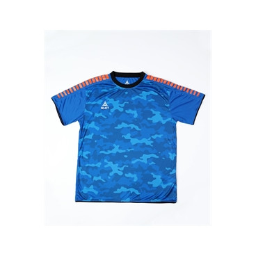 Tshirt Player Camo Bleu/Orange JR
