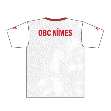 Maillot sublimé blanc OBC Nîmes Homme