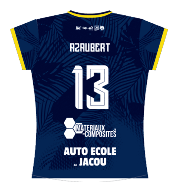 Maillot sublimé Bleu Femme JACCHB - Pas de n° ou personnalisation