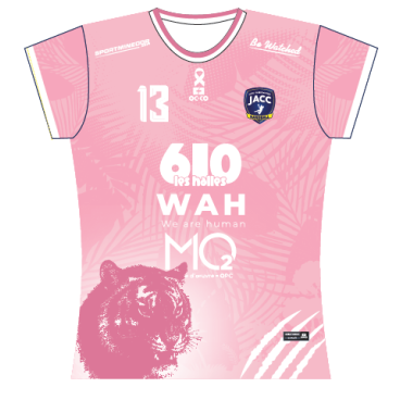 Maillot sublimé Rose Femme JACCHB - Pas de n° ou personnalisation
