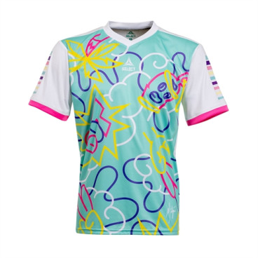Tshirt Player M GRAFFITI Blanc/Vert